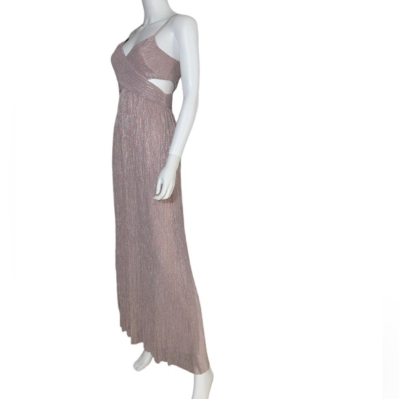 Intermix | Mauve Shimmer Dress - Picture 3 of 11